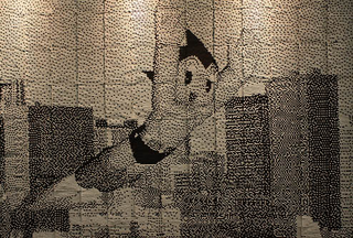 Illustration for article titled Astro Boy Mural Created From 138,000 Recycled Tokyo Metro Tickets